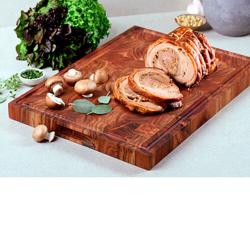 Stort skærebræt akacietræ - 50 x 35 cm.