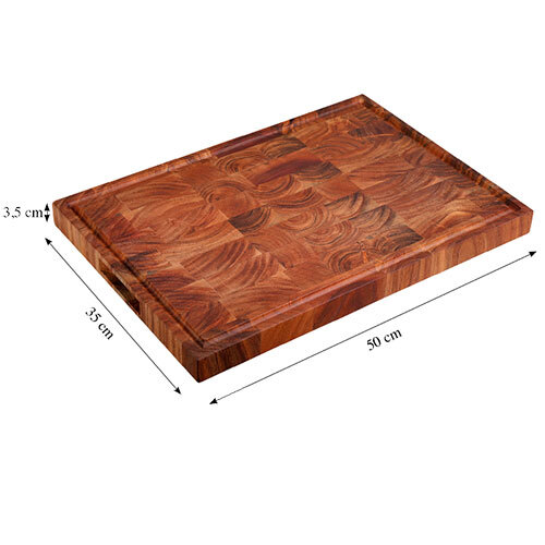 Træ skærebræt i akacie - 50 x 35 cm.
