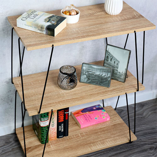 Træ reol i MDF - 100% FSC | 3 hylder Bork