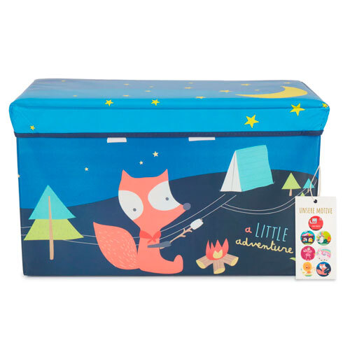 Legetøjskasse m/ siddeplads spejderlejr - 63 L