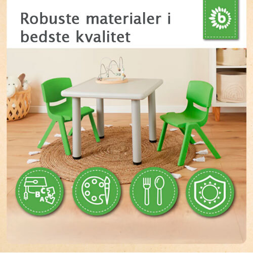 Børnestol i plast - Alisa grøn
