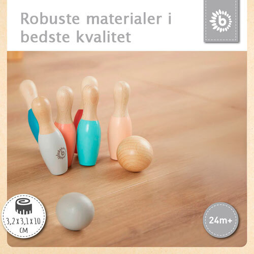 Træ legetøj - Bowlingsæt 100% FSC