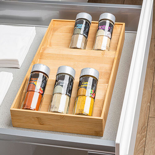 Træ krydderiindsats 3 lag