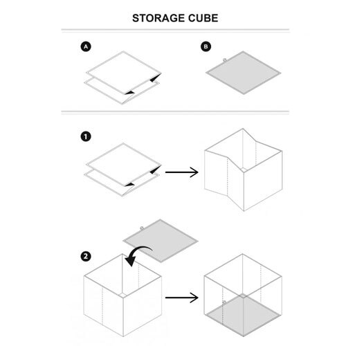 Legetøjsopbevaring Minnie - 31 x 31 x 31 cm.