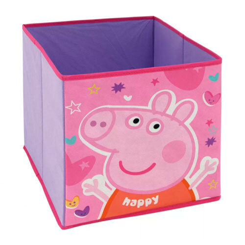 Legetøjskasse Gurli Gris - 31 x 31 x 31 cm.