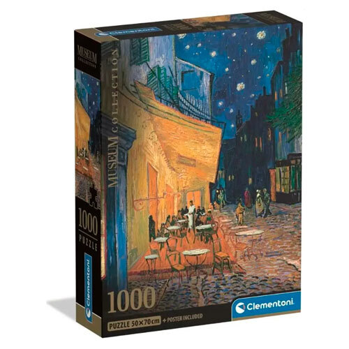 Puslespil 1000 brikker - Van Gogh Terrace at Night