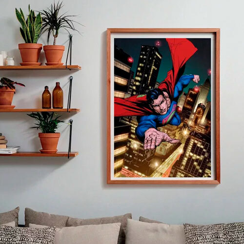 Stort puslespil 500 brikker - Superman Night