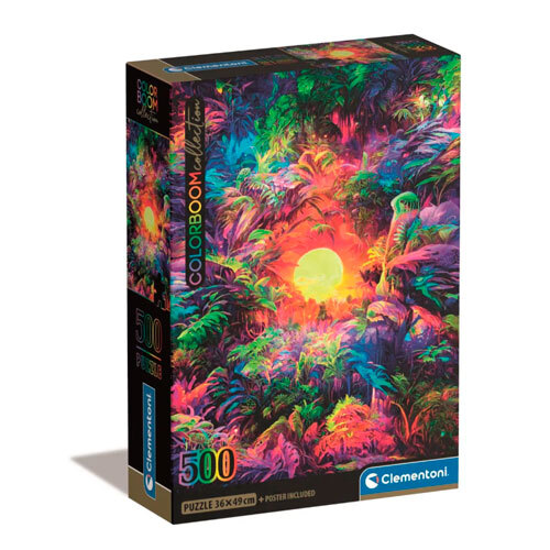 Puslespil 500 brikker - Farverig jungle
