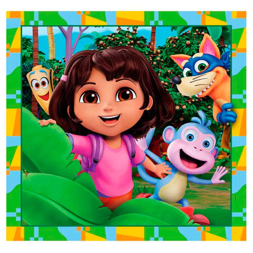 Puslespil til børn - 48 brikker Dora the Explorer Jungle Quest