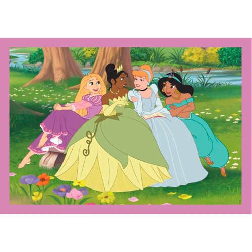 Puslespil til børn 4-i-1 Disney Princess