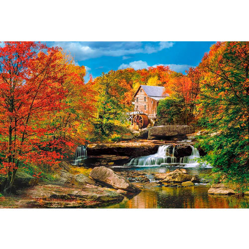 Stort puslespil 2000 brikker - Mill Glade Creek