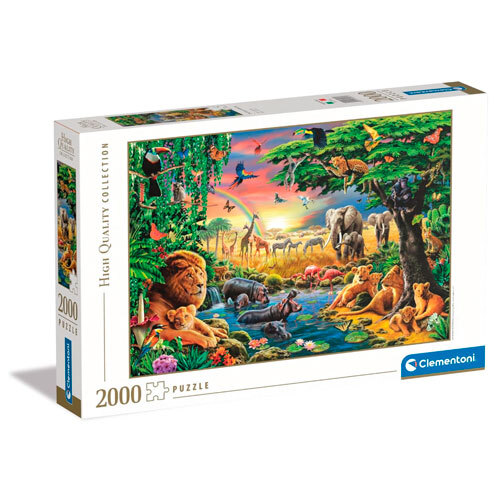 Puslespil 2000 brikker - Afrikanske dyr