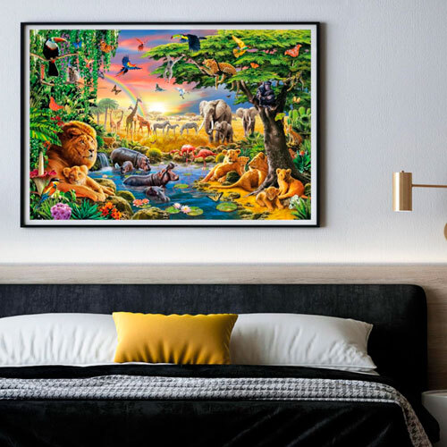 Clementoni puslespil 2000 brikker - Afrikanske dyr