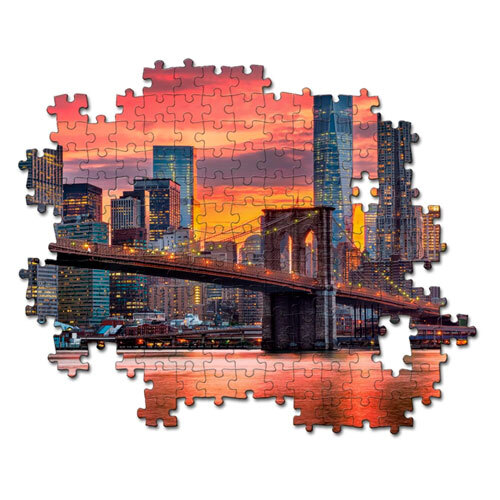 Clementoni puslespil - New York River + plakat