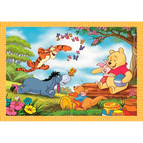 Puslespil til børn 4-i-1 Disney Peter Plys