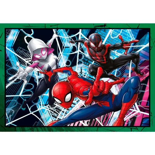 Spider-Man Trio in Action puslespil 4-i-1 - Disney
