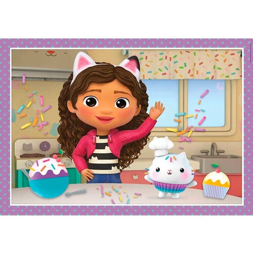 Gabby's Dukkehus aktiviteter puslespil 4-i-1