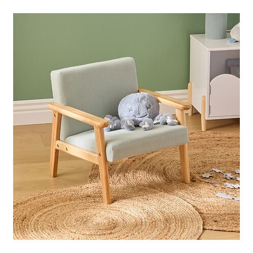 Lænestol til børneværelse - Basile | Celadon grøn