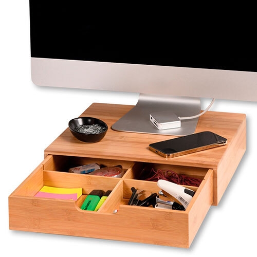 Organizer i bambus m/ skuffe 100% FSC