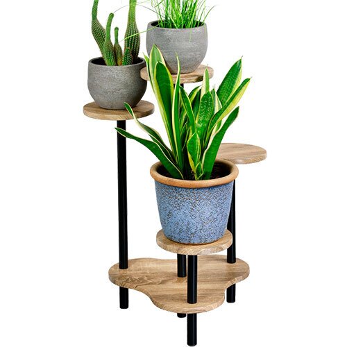 Planteopsats i MDF og metal - 4 niveauer