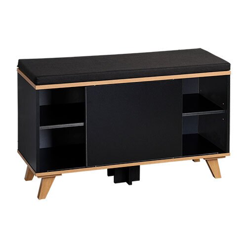 Skoreol med siddeplads - Sort