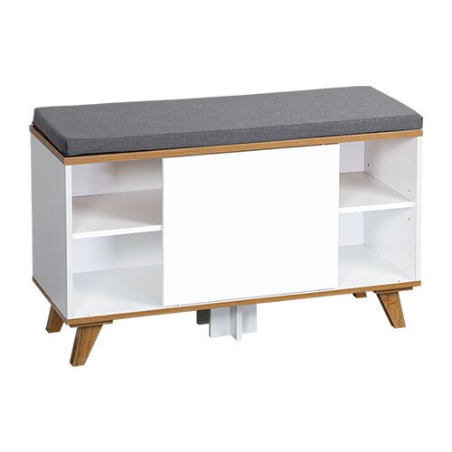 Skoreol med justerbar hylde - Hvid