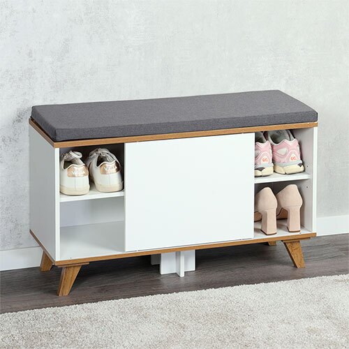 Skoopbevaring Nordic - Hvid med hylde