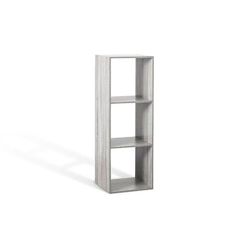 Træreol i MDF - 100,5 x 34,5 x 32 cm. | Grå