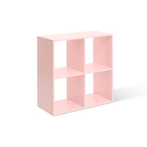 Træ reol Mix n' Modul Kids - 4 rum | Lyserød