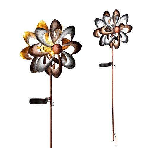 Solcellebelysning vindmølle