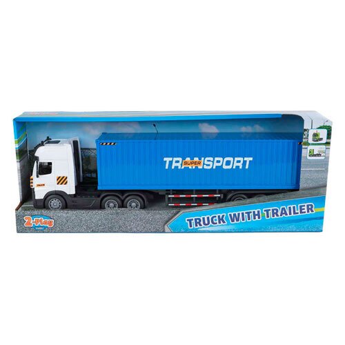 Legetøjslastbil med lys, lyd og optræk