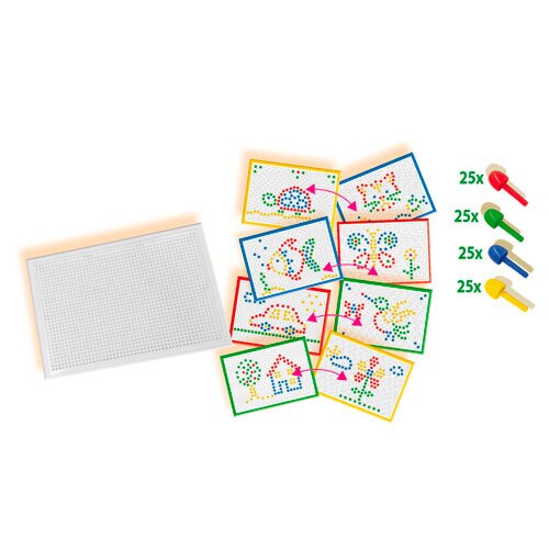 Mosaik legesæt med 100 stifter