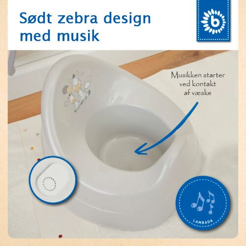 Potte med Lambada musik - Zebra