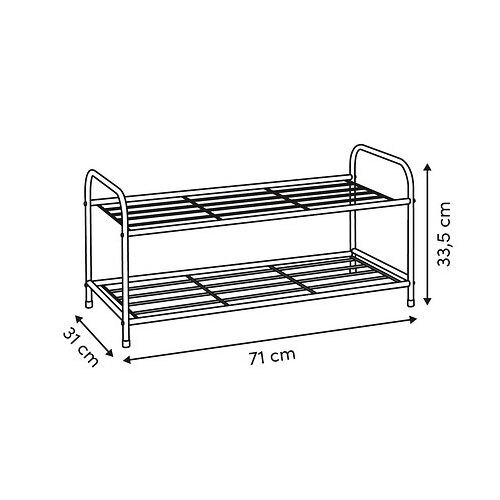 Sort skoreol Metty - 2 hylder