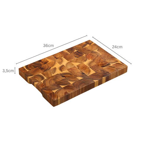 Stort skærebræt akacietræ - 36 x 24 cm.