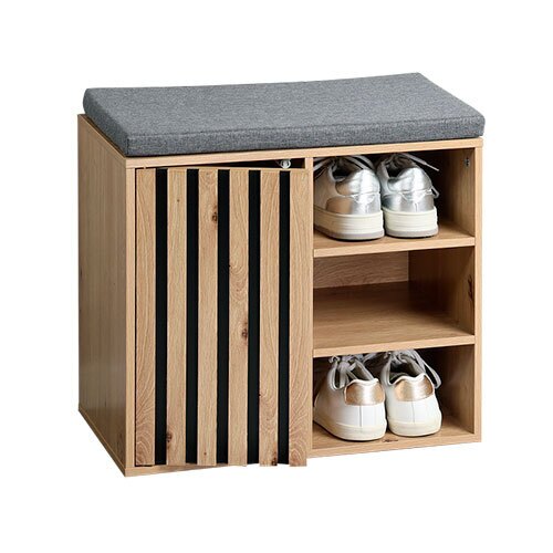 Træ skoreol med siddeplads - Arkon