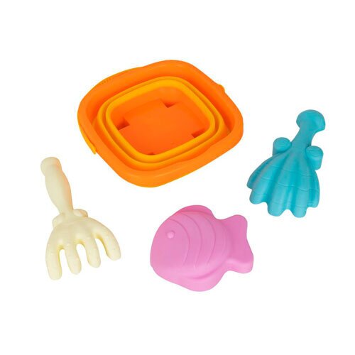 Strandsæt m/ 4 dele | Orange spand