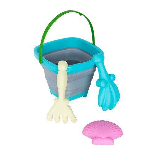 Sandsæt m/ 4 dele | Blå spand