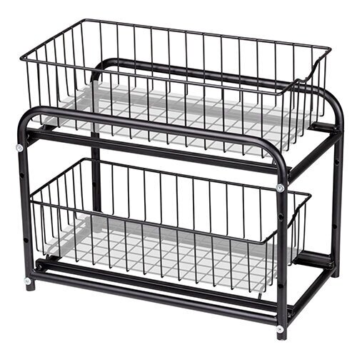 Organizer til skab med udtræk - Sort