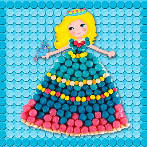 PlayMais mosaik skabeloner - Dream Princess