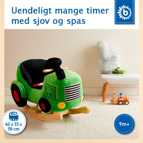 Gyngedyr med sikkerhedssele - +9 mdr. traktor