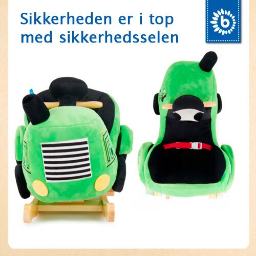 Gyngehest med sikkerhedssele - Traktor