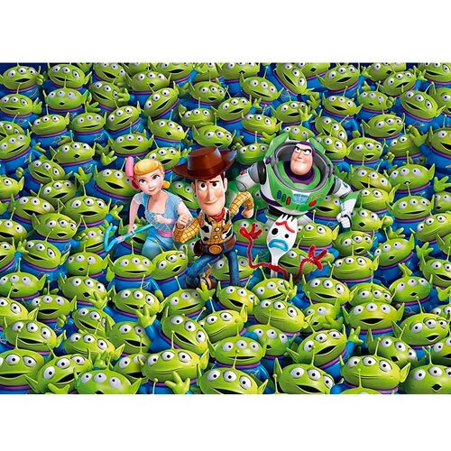 Stort puslespil 1000 brikker - Toy Story 4