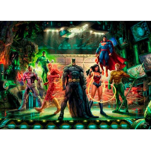 Stort puslespil 1000 brikker - Justice League