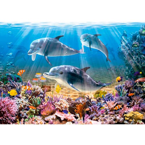 Castorland puslespil - Dolphins Underwater