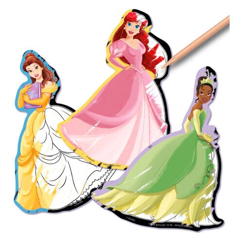 Disney Prinsesser klistermærke skrabesæt - 6 dele