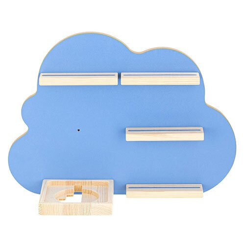 Væghylde til børneværelse - Cloud