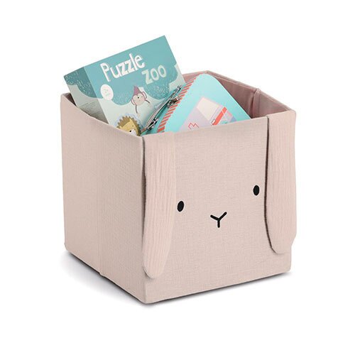 Opbevaringskasse kanin - 28 x 28 x 28 cm. | Beige