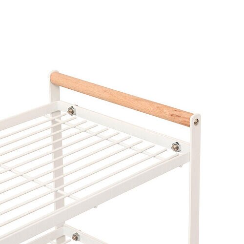 Hylde til køkkenbord dobbelt - Balm hvid 33 cm.