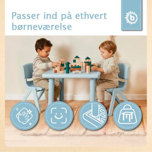 Børnebord i plast - Alisa blå